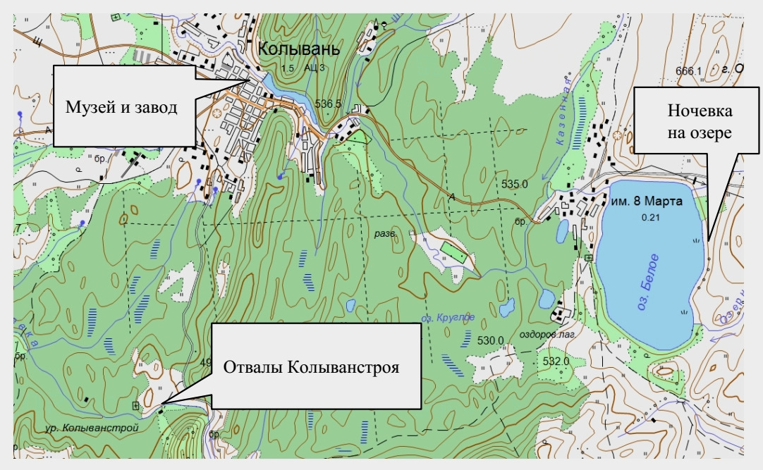 Новосибирская область рп колывань карта