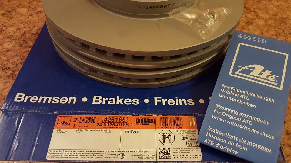 Замена тормозилок! — Opel Astra J, 1,6 л, 2011 года | плановое ТО | DRIVE2