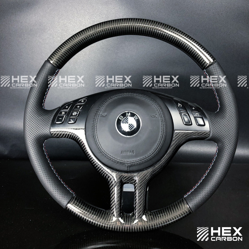 Карбоновый руль на BMW 3, E46 — HEXCarbon на DRIVE2