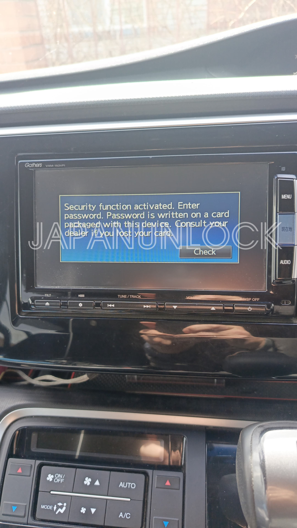 Gathers VXM-152vfiカーナビオーディオデッキ ホンダ 純正ナビ Gathersギャザズ VXM-152VFi(中古品/7インチ