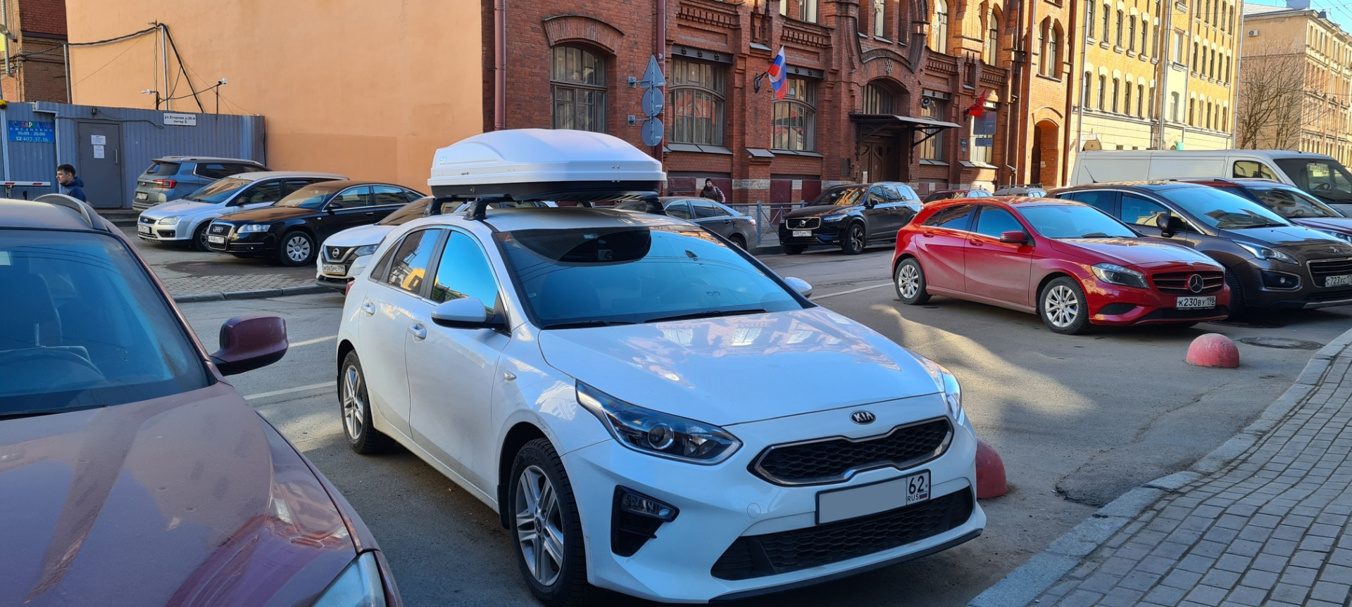 Бокс и багажник на крышу Kia Ceed CD — KIA Ceed (3G), 1,6 л, 2019 года |  аксессуары | DRIVE2