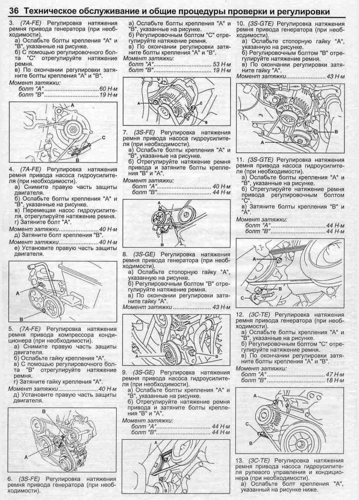 Схема двигателя 5a fe