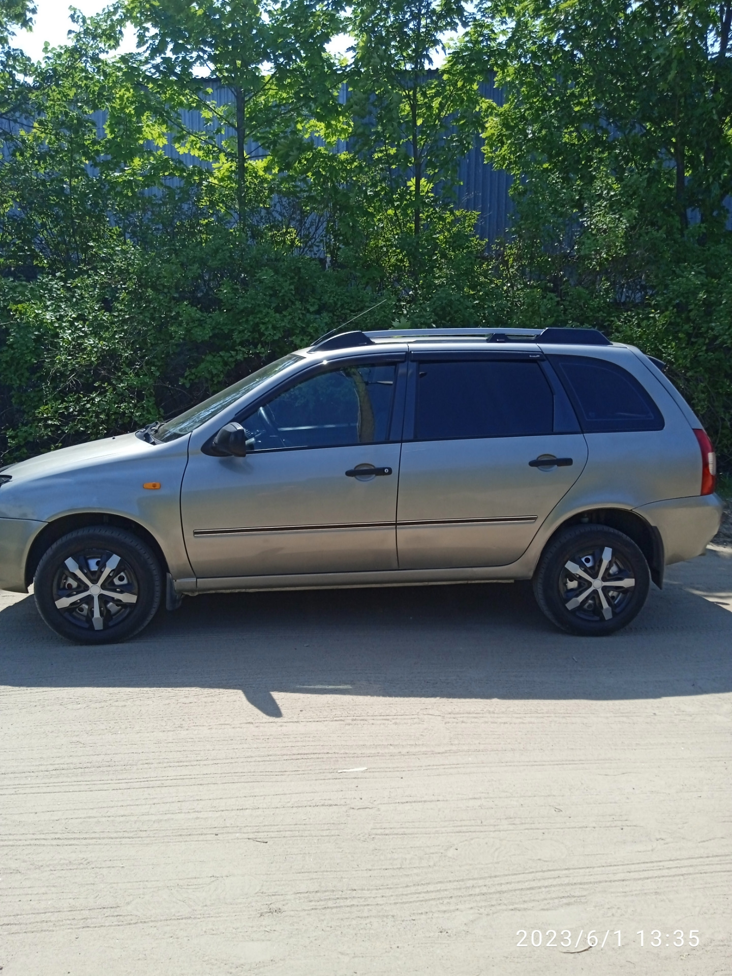 Рейлинги — Lada Калина универсал, 1,6 л, 2012 года | аксессуары | DRIVE2