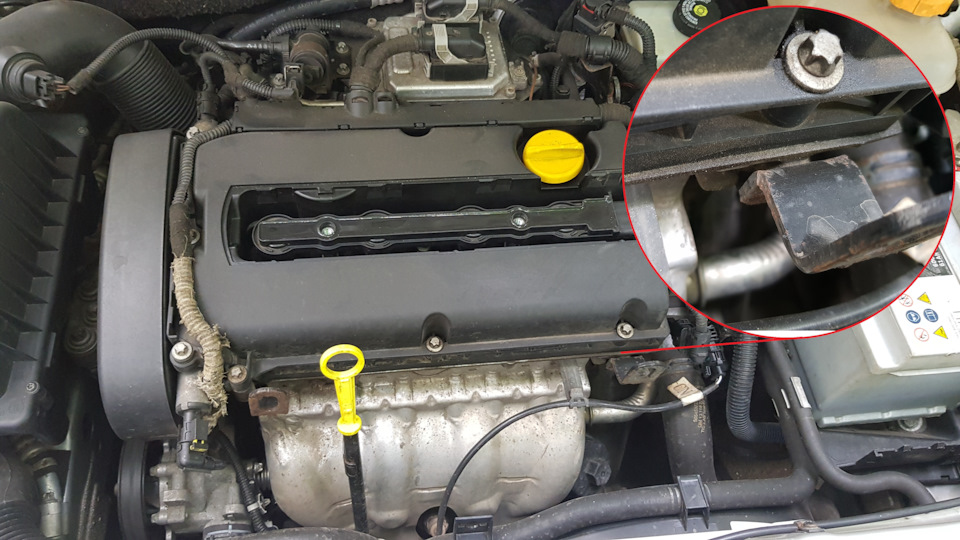 Замена прокладки клапанной крышки — Opel Astra H, 1,6 л, 2008 года ...