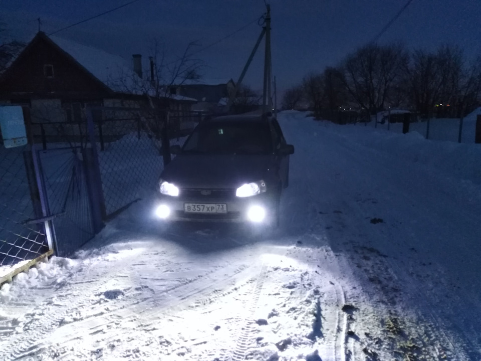 Противотуманки и LED лампы — Lada Калина универсал, 1,6 л, 2010 года ...