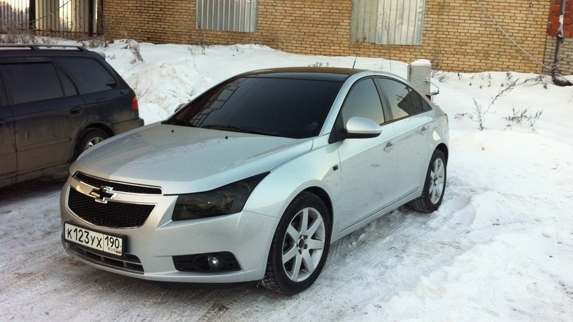 chevrolet cruze белый тонированный