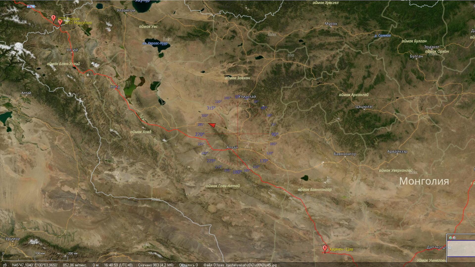Озеро увс нуур на карте