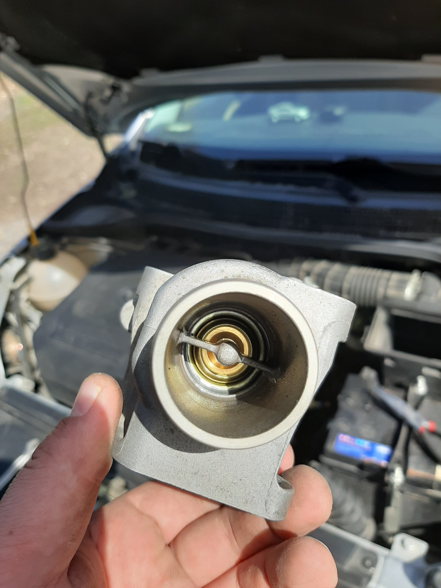 Замена термоэлемента — Lada Vesta, 1,6 л, 2016 года | своими руками ...