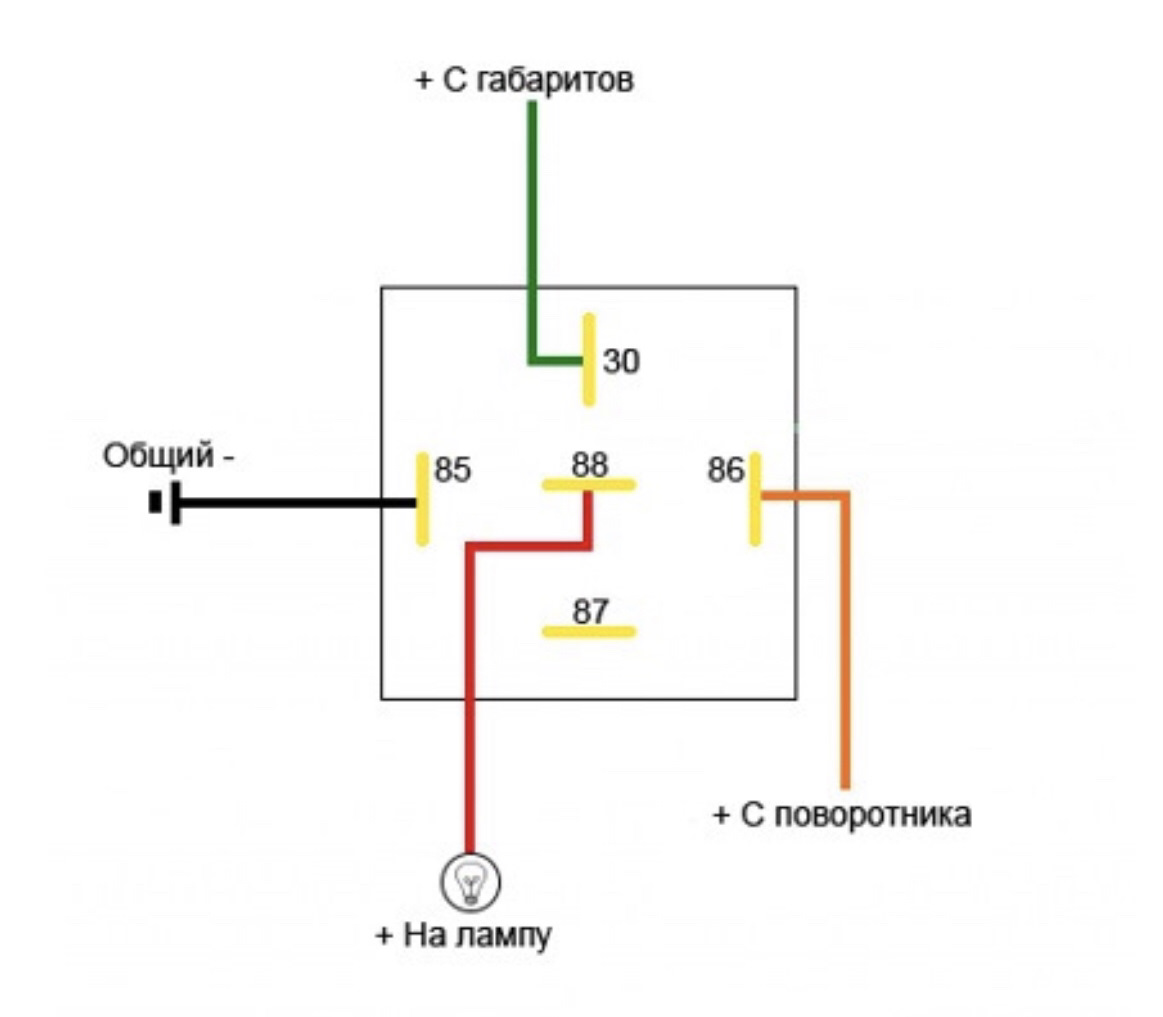 Схема подключения американок ваз 2114 через реле