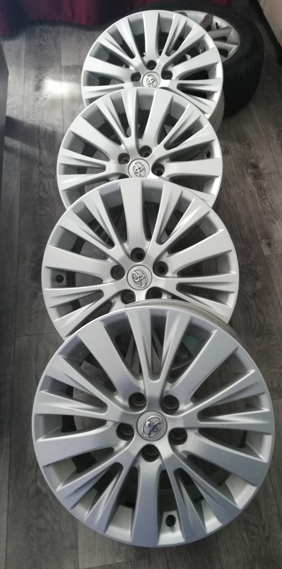Прикупил новые диски р18 — Toyota Camry (XV50), 2 л, 2013 года ...
