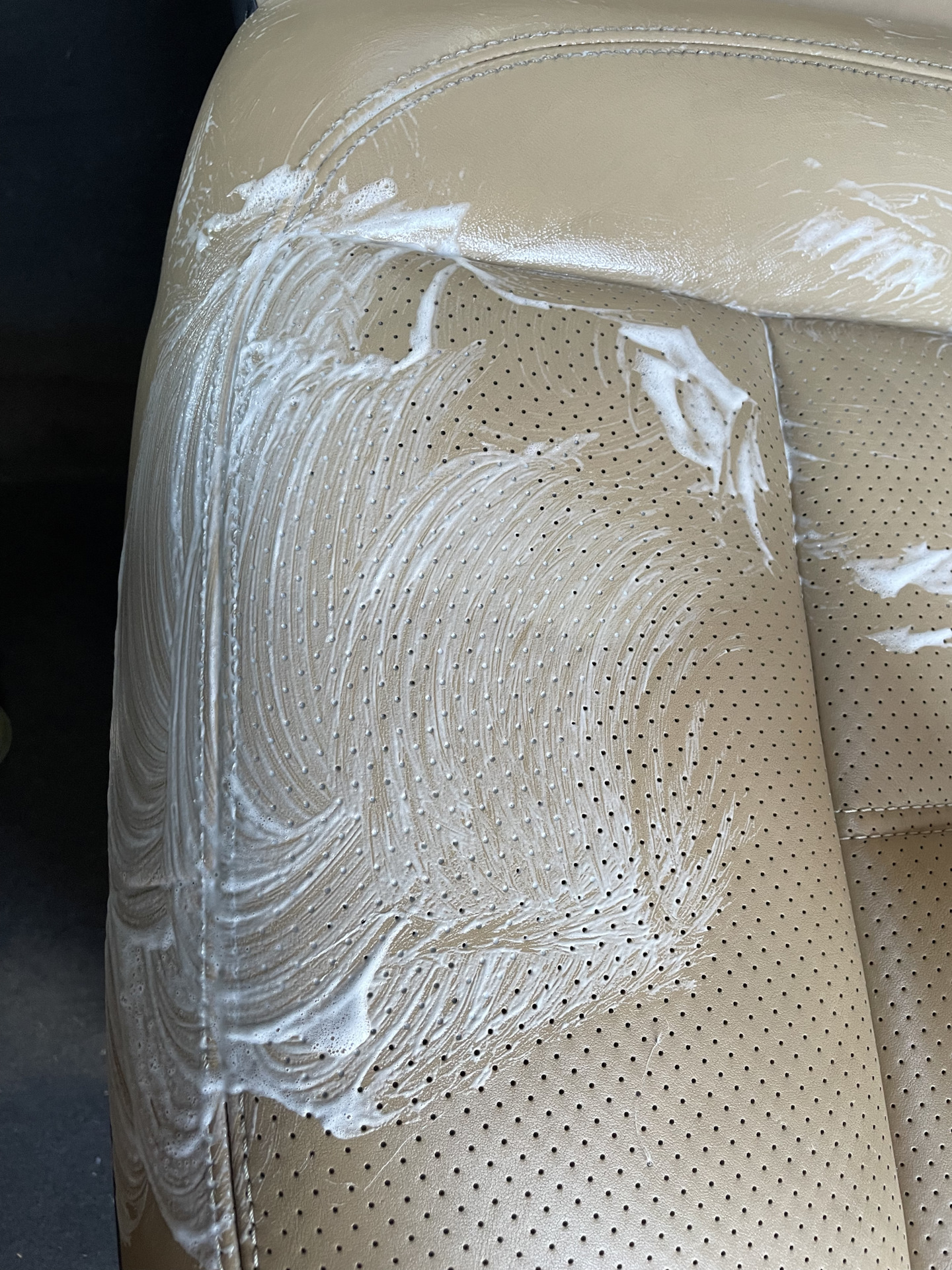 Пробуем чистить кожу. — Porsche Cayenne (2G) 958, 3,6 л, 2013 года ...