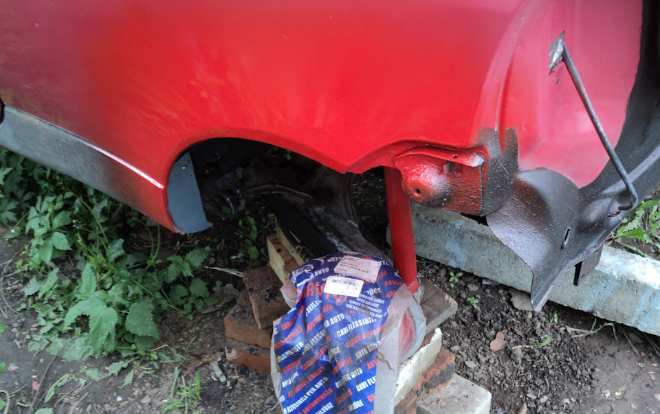 Покраска колесной арки с переходом цвета (первый опыт) — Renault Twingo I