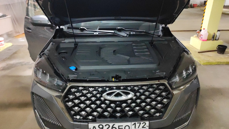 Защитная сетка радиаторов в бампер — Chery Tiggo 7 Pro Max, 1,6 л, 2024 ...