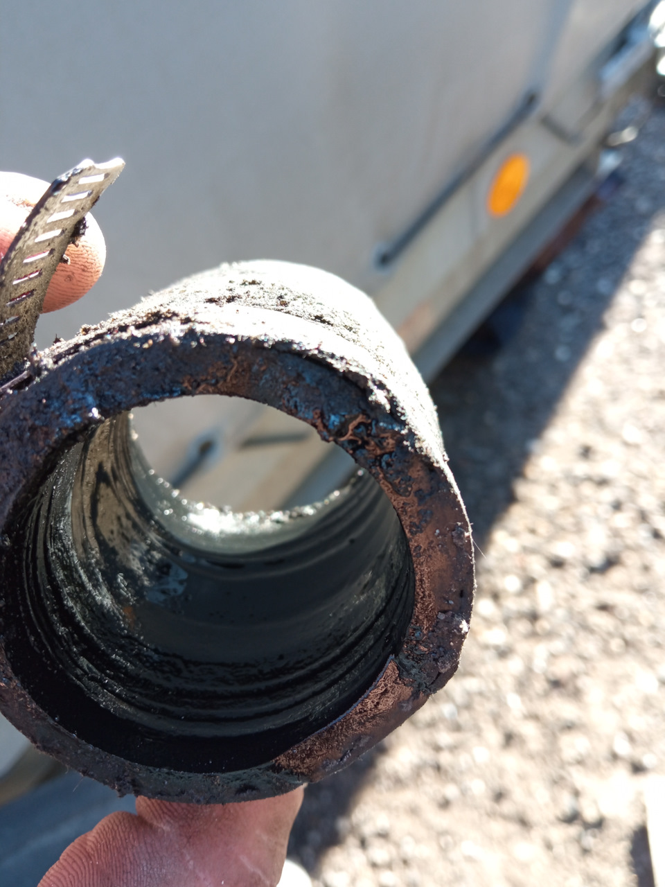 Патрубок турбины портер 1 — Hyundai Porter (3G), 2,5 л, 2008 года ...