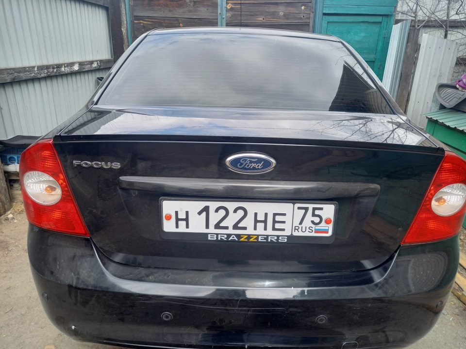 Универсальный лип спойлер (сабля) — Ford Focus Sedan II, 1,6 л, 2011 ...