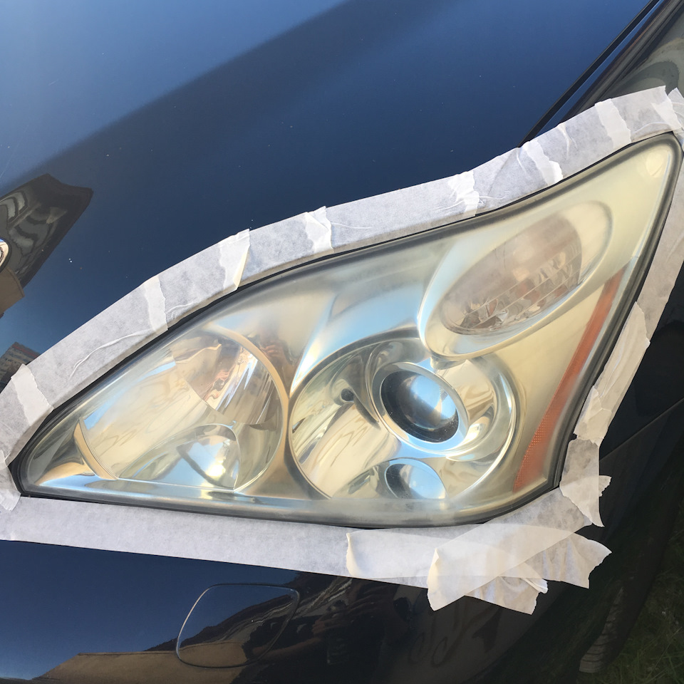 Полировка фар Lexus RX330 2004 года выпуска — DRIVE2
