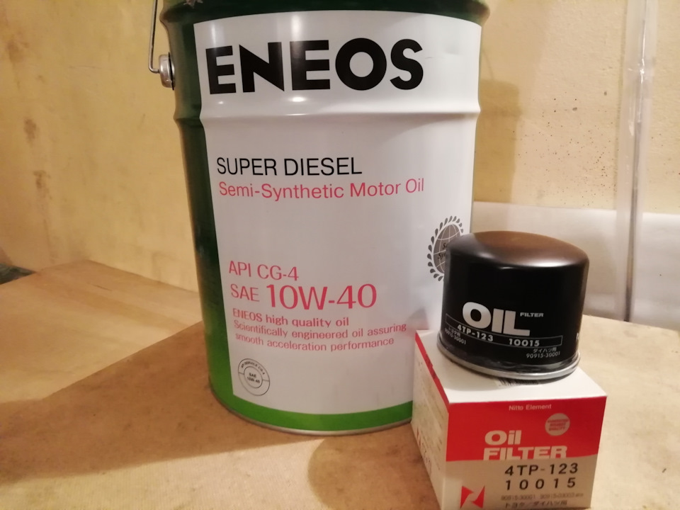 Заменяем на масло дизельное ENEOS -2023г. — Toyota Town Ace (2G), 2 л ...