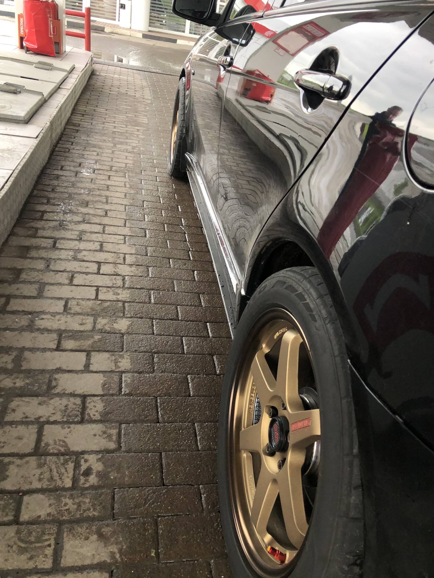 34.Сплиттер на порог(своими руками) — Mitsubishi Lancer X, 2 л, 2008 ...