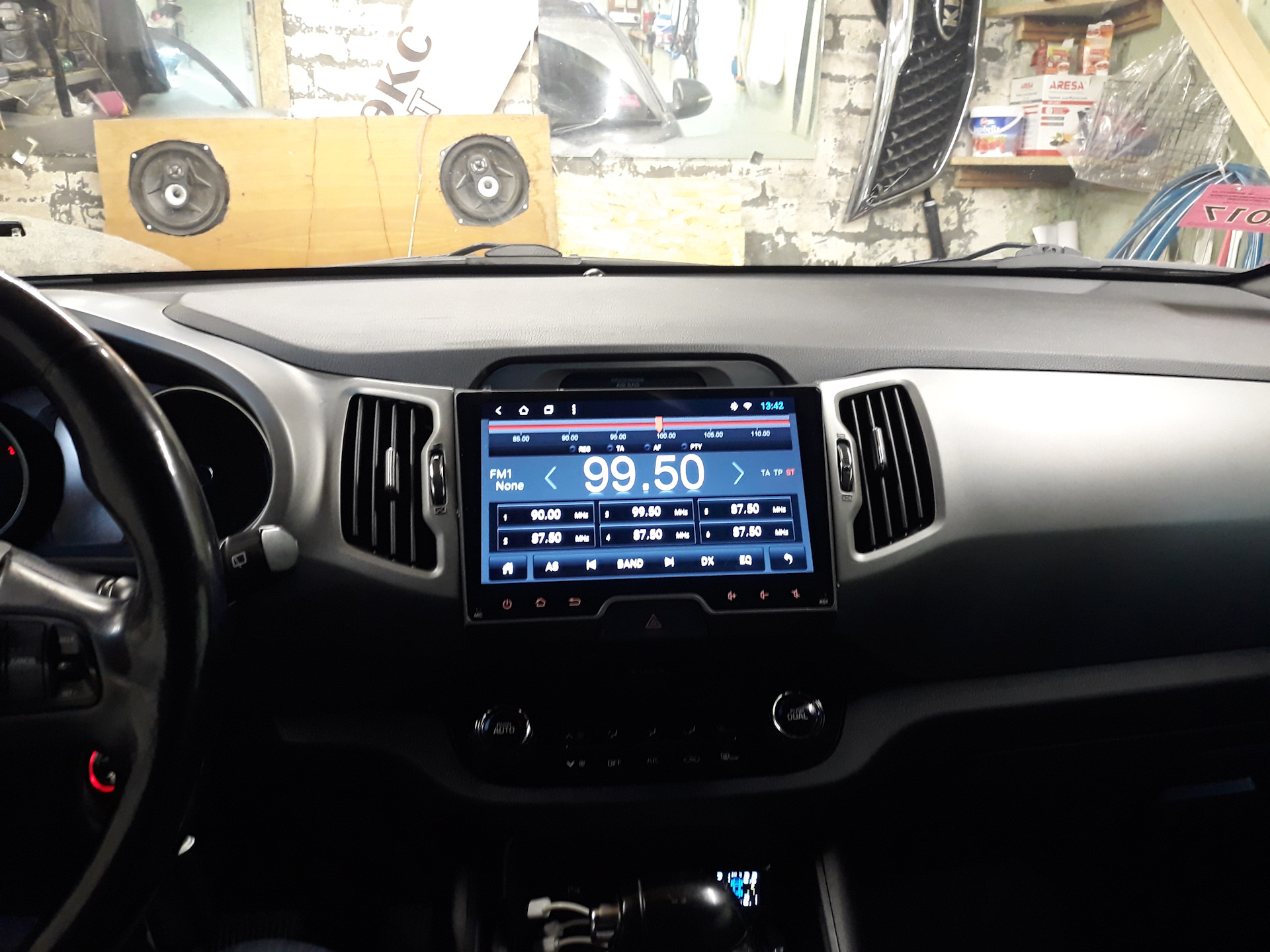 Установка магнитолы 2DIN — KIA Sportage (3G), 2 л., 2014 года ...