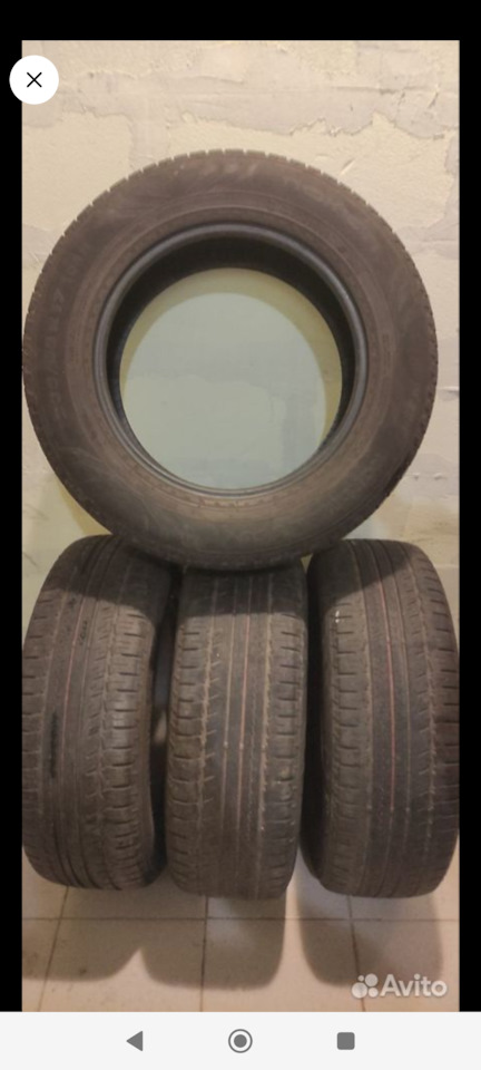 Шины летние Nokian 235/65 R17 на Land Rover Freelander 2 (L359). Б/у ...