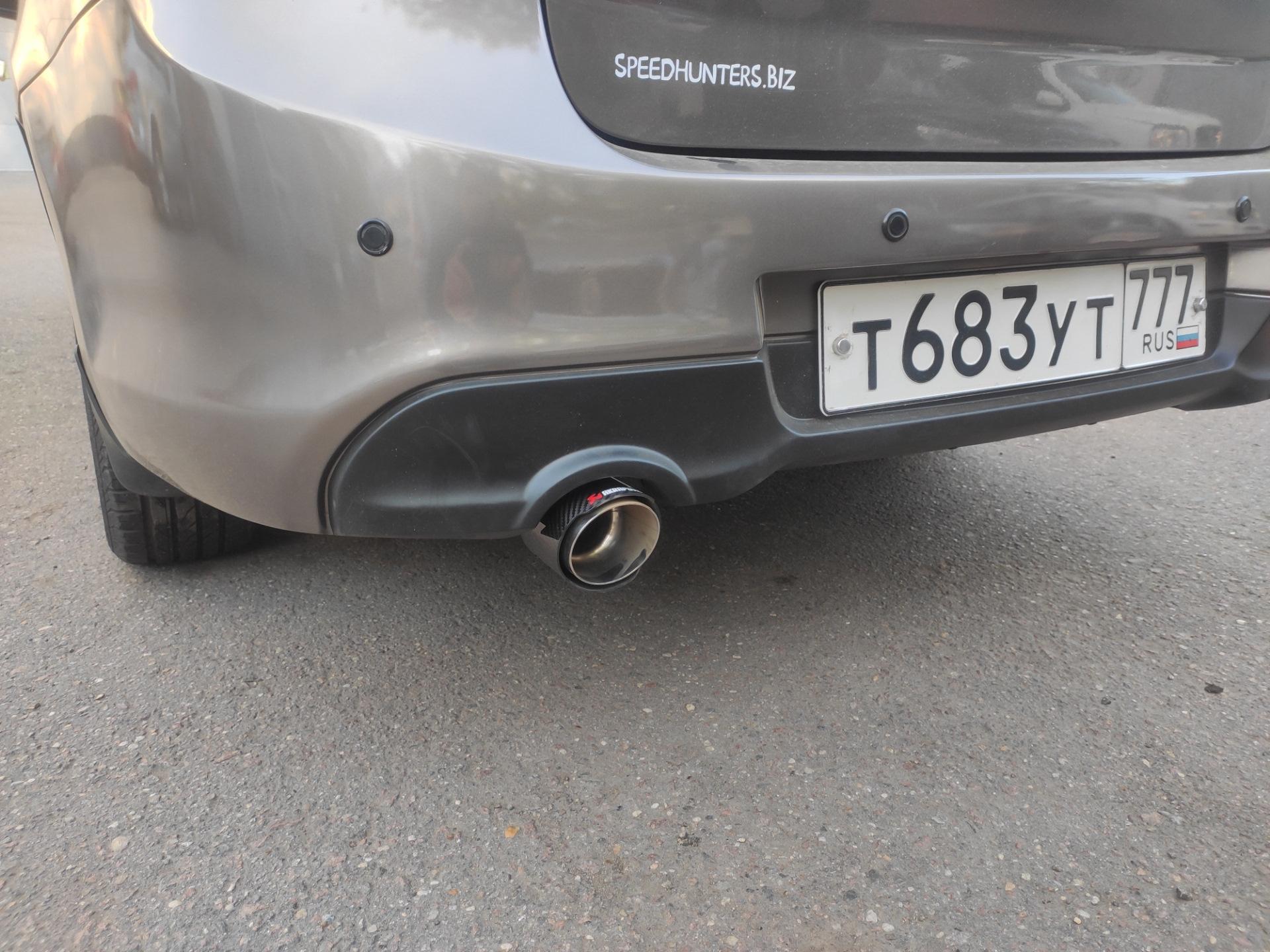 Задний бампер Гранта Спорт, глушитель, насадка — Lada Гранта (1G), 1,6 ...