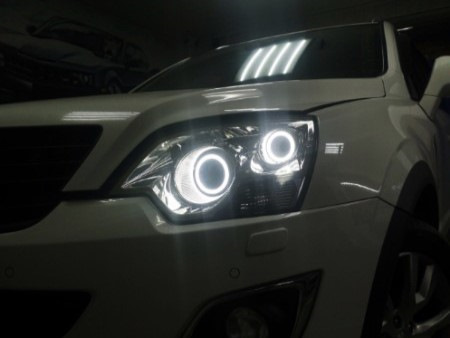 Opel Antara. Ангельские глаза TAU tech в фары — TAU tech на DRIVE2