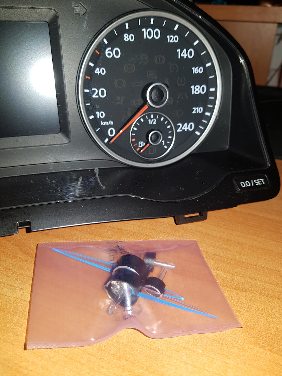 3D приборная цветная панель, подготовка. — Skoda Octavia RS A5 Mk2, 2 л ...