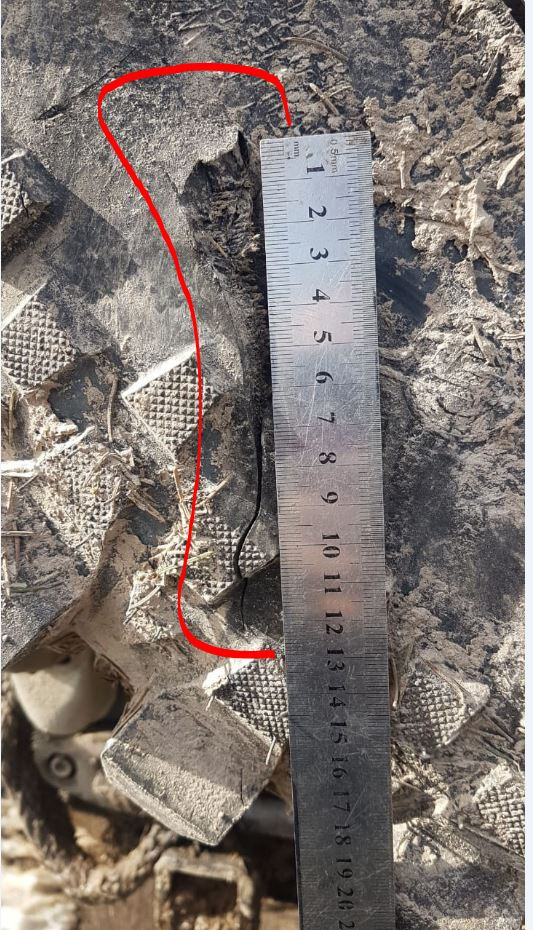 Боковой порез покрышки — Nissan Safari (Y60), 4,2 л, 1992 года ...