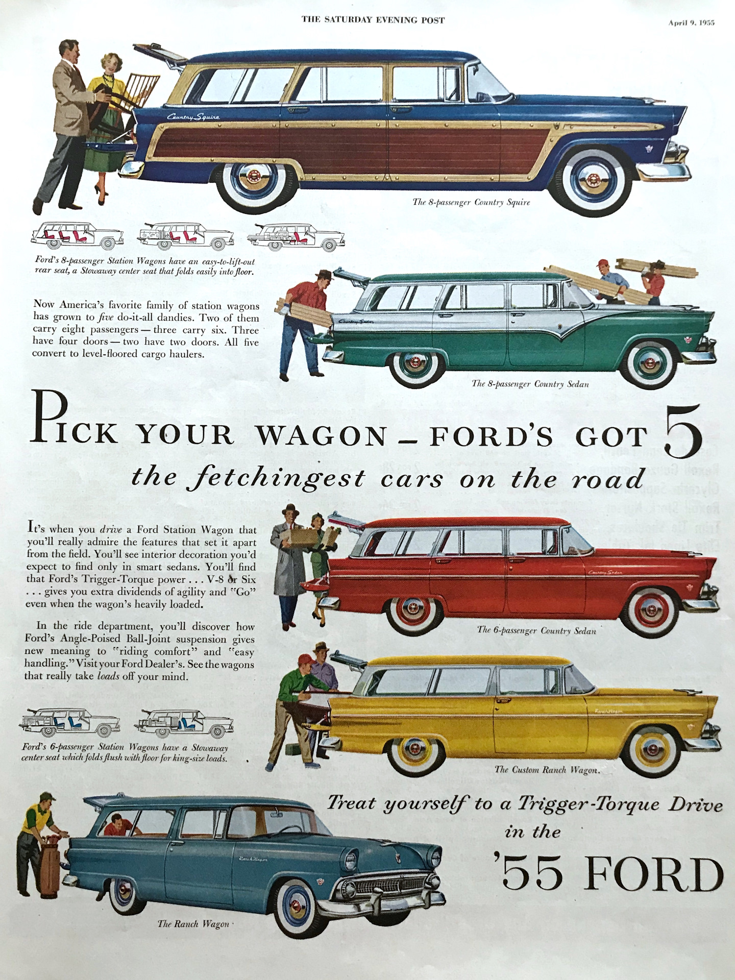 1956 Ford Country Squire. Универсалы книга. Ford Country Squire Concept Sketches.