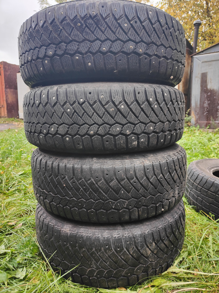 Шины зимние шипованные Continental 195/65 R15, кованые диски Всмпо ...