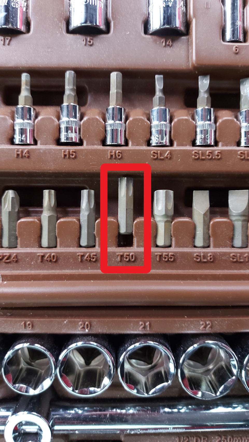 В трещётку вставляем Torx T50 — Ford Focus Hatchback II