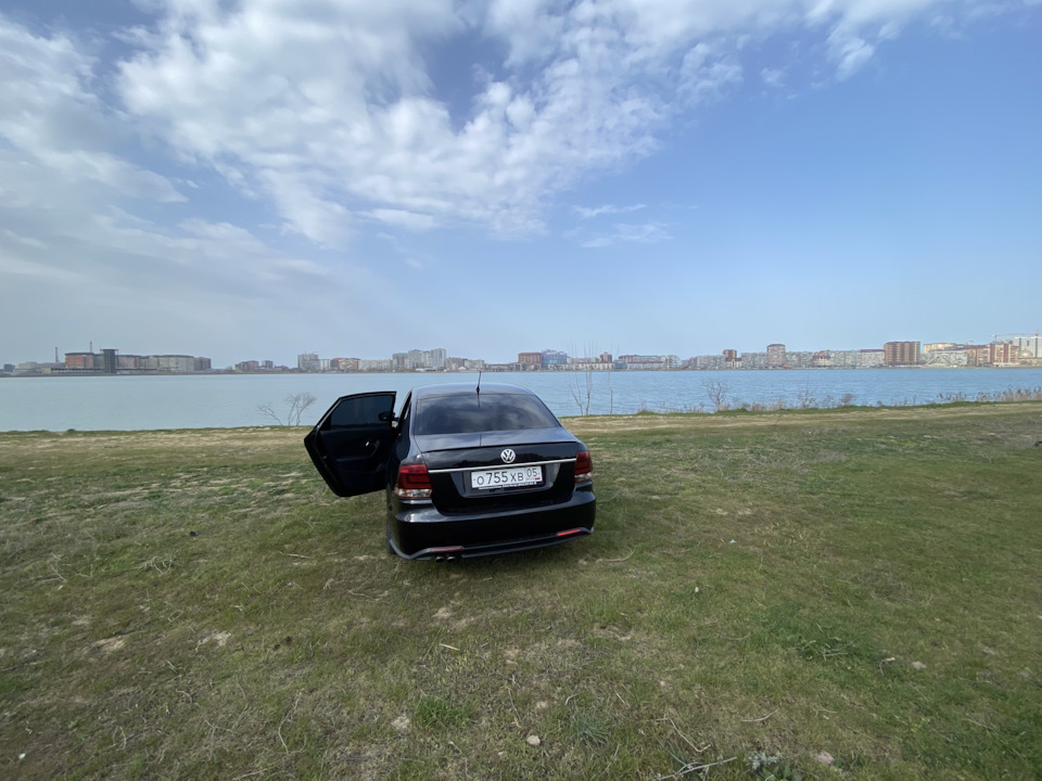 Покраска заднего бампера — Volkswagen Polo Sedan, 1,6 л, 2016 года ...
