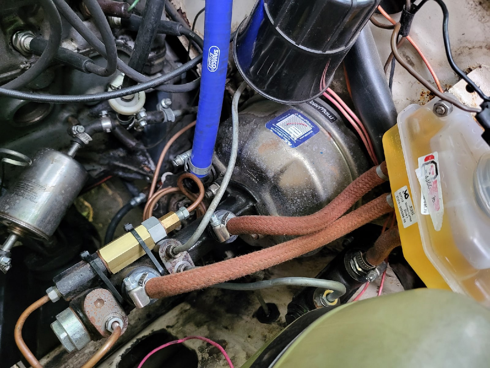 Бачок ВАЗ 21214 в ВАЗ 2101 и небольшие доработки. — Lada 21013, 1,2 л ...