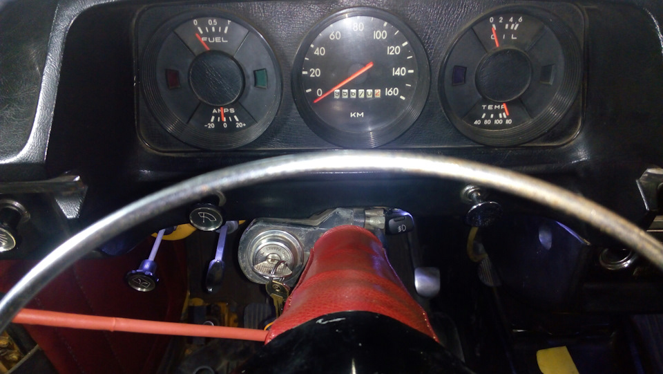 Перетяжка рулевой колонки, а также родная ручка воздушной заслонки ...