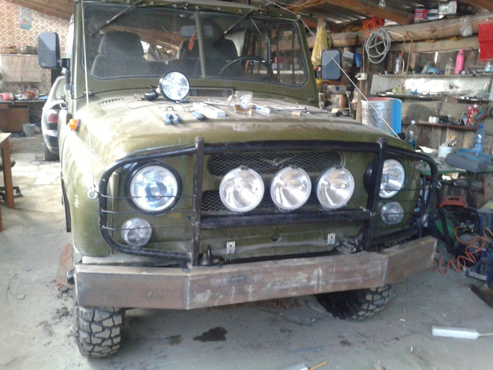 бампер из 14го швеллера на уаз — УАЗ 469, 2,4 л, 1986 года | тюнинг ...