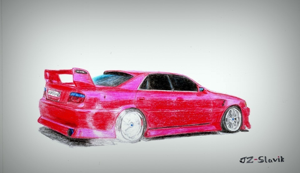 Toyota Chaser jzx100 рисунок