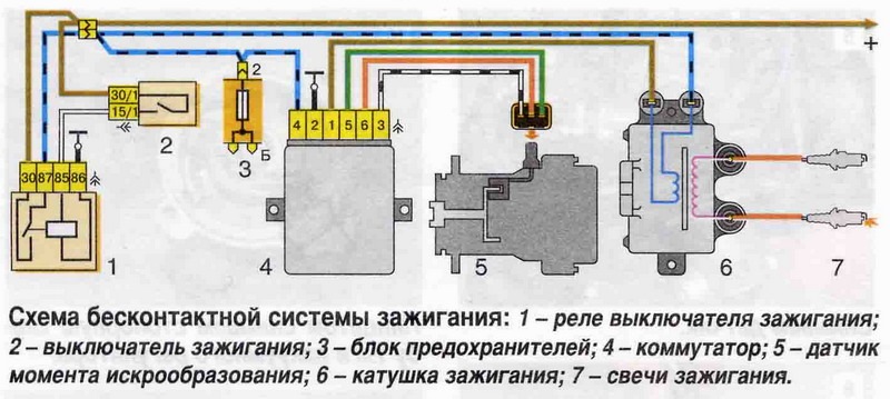 Проводка ока 11113 схема