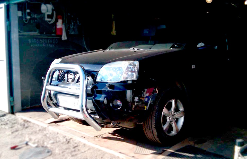 Кенгурятник — Nissan X-Trail I (t30), 2 л, 2004 года | аксессуары | DRIVE2