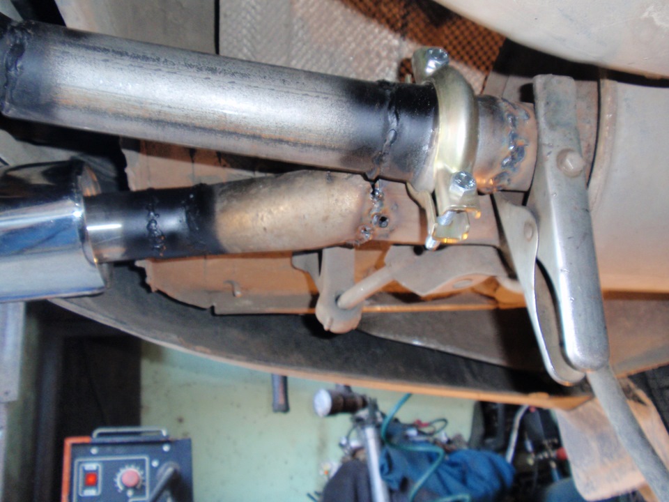 Развел выхлоп на две стороны «часть 1» — Audi A6 (C5), 2,4 л, 1998 года ...