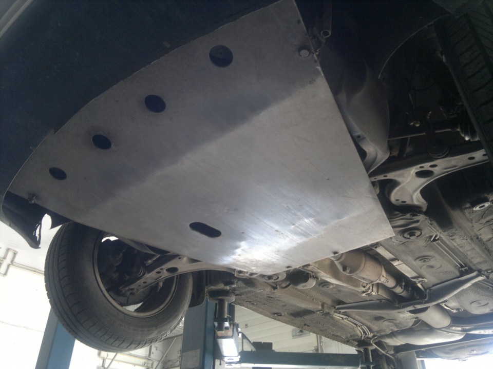 Защита поддона картера — Skoda Octavia A4 Mk1, 1,8 л, 1999 года ...