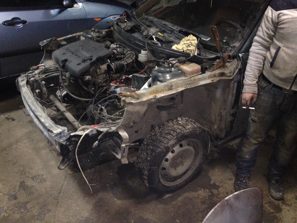 Начала ремонта после ДТП. Часть 2 — Lada Приора седан, 1,6 л, 2008 года ...