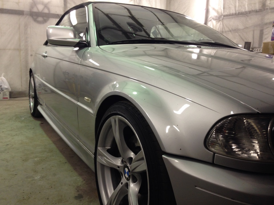 после полировки и нанесения воска — BMW 3 series Convertible (E46), 3 л ...