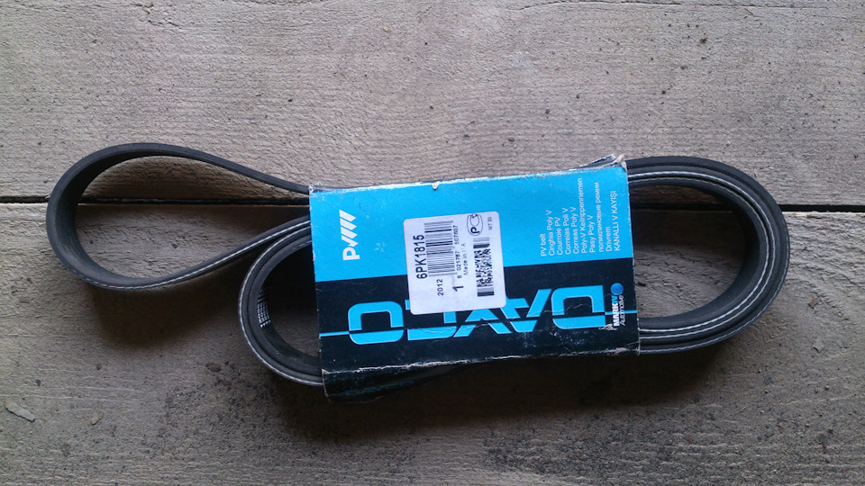 Замена приводного ремня! — Toyota Corolla (120), 1,8 л, 2002 года ...