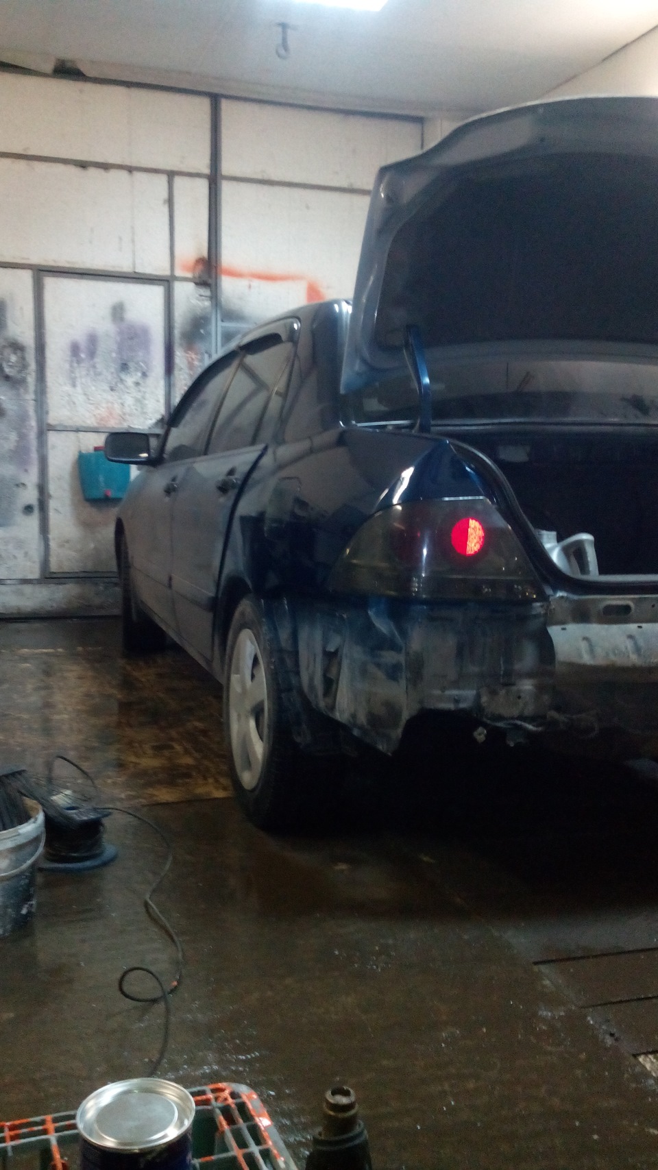 первая попытка покрасить крыло — Mitsubishi Lancer IX, 1,6 л, 2005 года ...