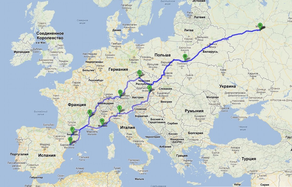 Расстояние ницца. Путь от Москвы до Испании. Италия Франция Испания маршрут. Маршрут Москва Испания. Москва Испания.