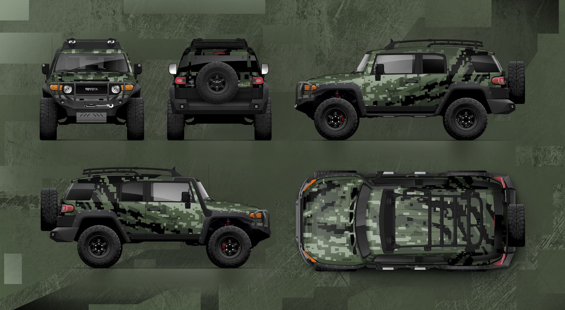 Line-X — быть! — Toyota FJ Cruiser, 4 л, 2011 года | стайлинг | DRIVE2