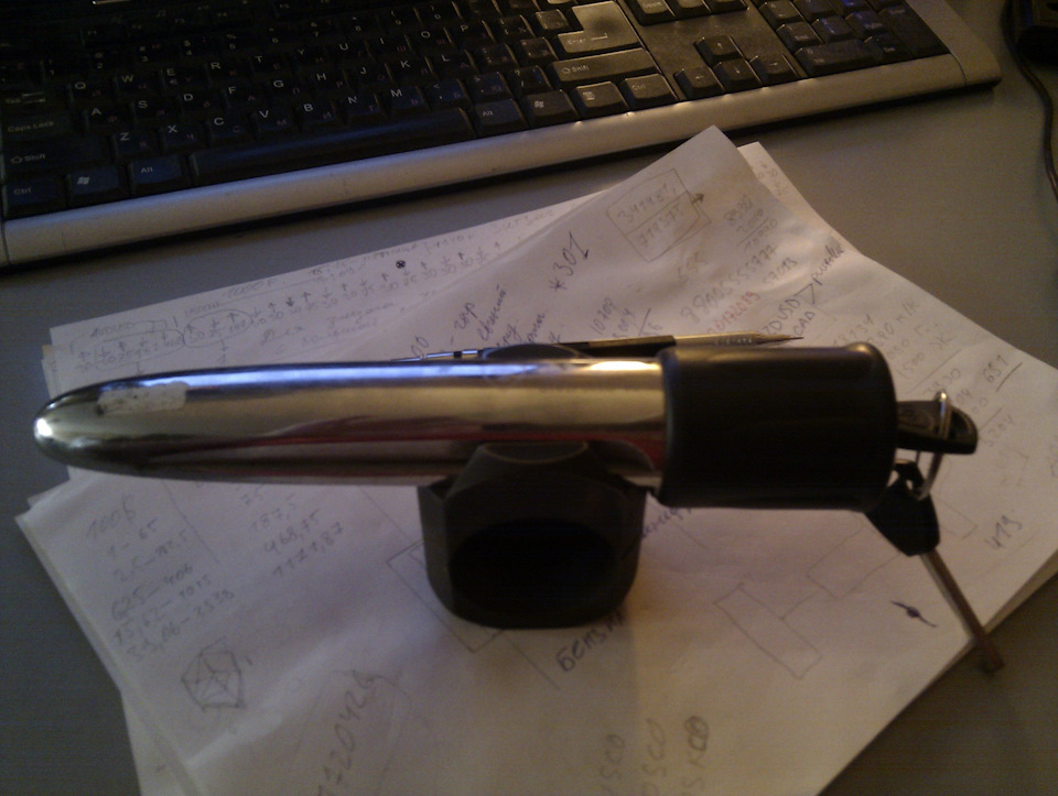 Флим, замок на рулевую колонку против угона. — ГАЗ 31105, 2,5 л, 2007 ...