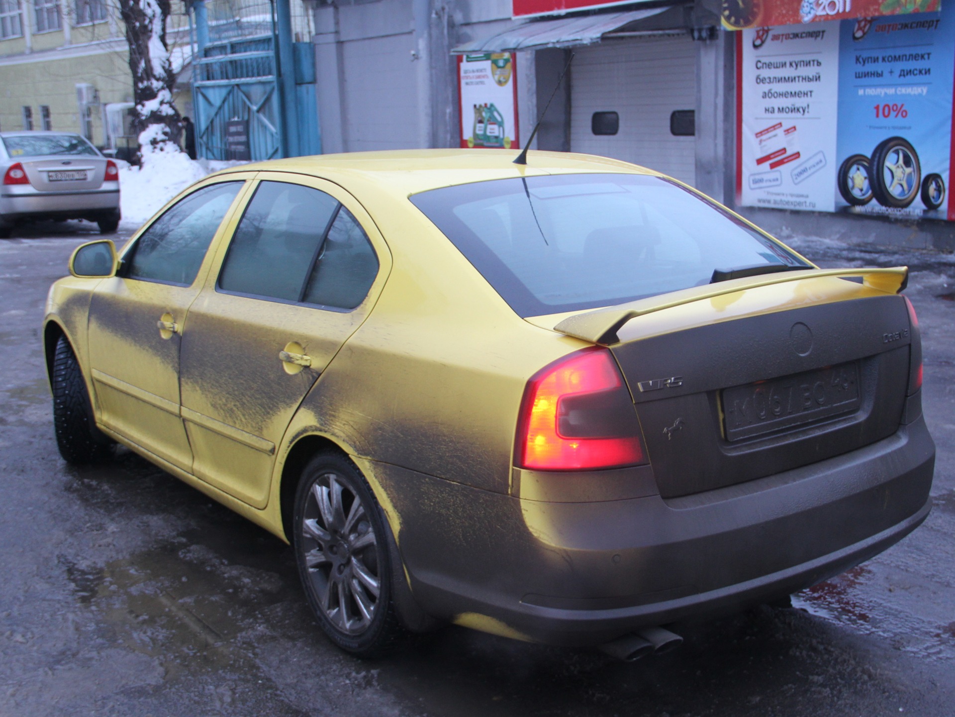 Желтый & черный или грязный & чистый фотосет — Skoda Octavia RS A5 Mk2, 2  л, 2010 года | фотография | DRIVE2