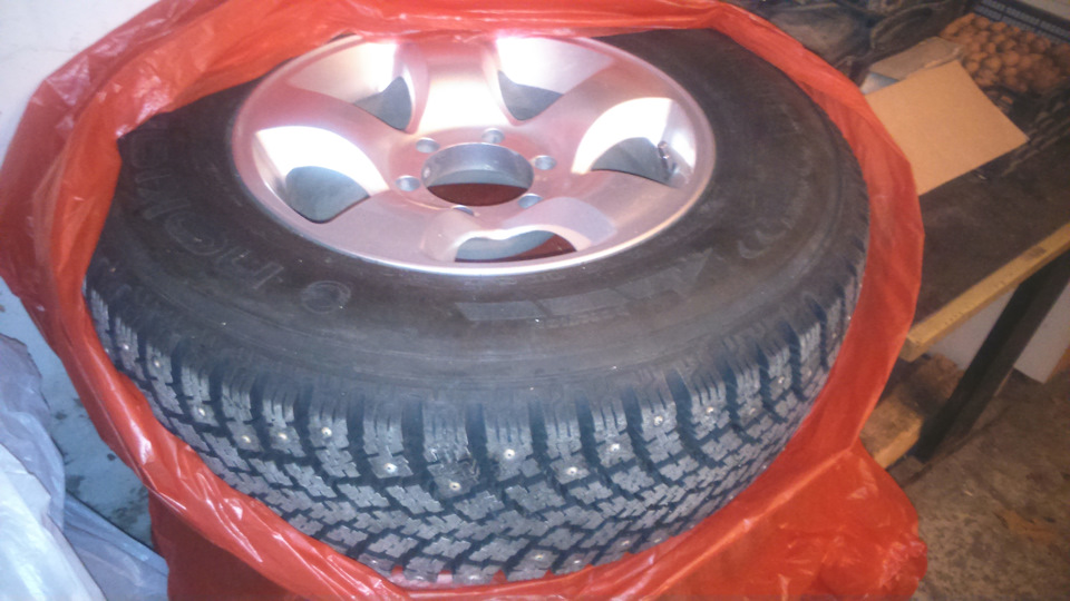 Установка зимних колёс — SsangYong Rexton (1G), 2,7 л, 2006 года | шины ...