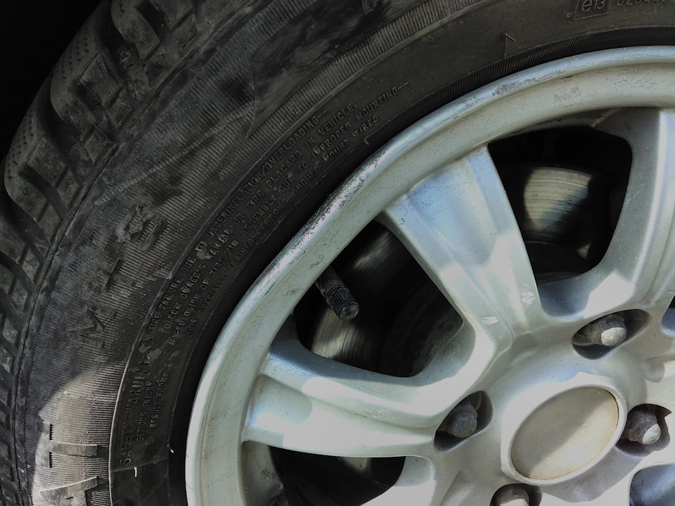 Упс, яма… Еще яма — погнутый диск… — Daewoo Matiz (M100, M150), 0,8 л ...